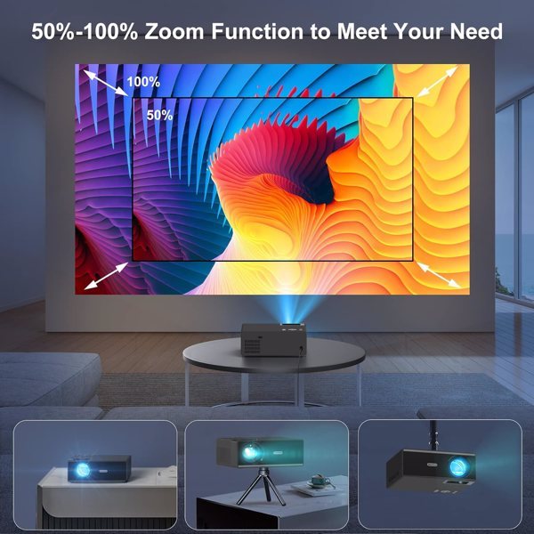 1080P WiFi Bluetooth Projector