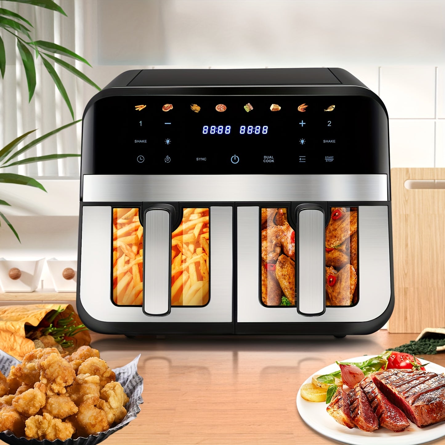 Kehot Dual Compartment Air Fryer – Snel, Slim & Smakelijk Koken