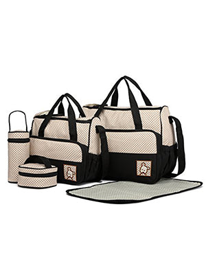 Miss Lulu Baby Wrap Bag Set – 5-delige Luierentas met Accessoires