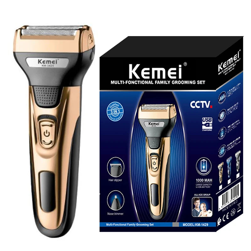 Kemei 3-in-1 Elektrisch Scheerapparaat