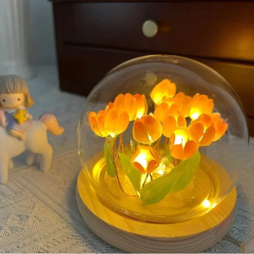 Handgemaakte Tulpen Nachtlamp
