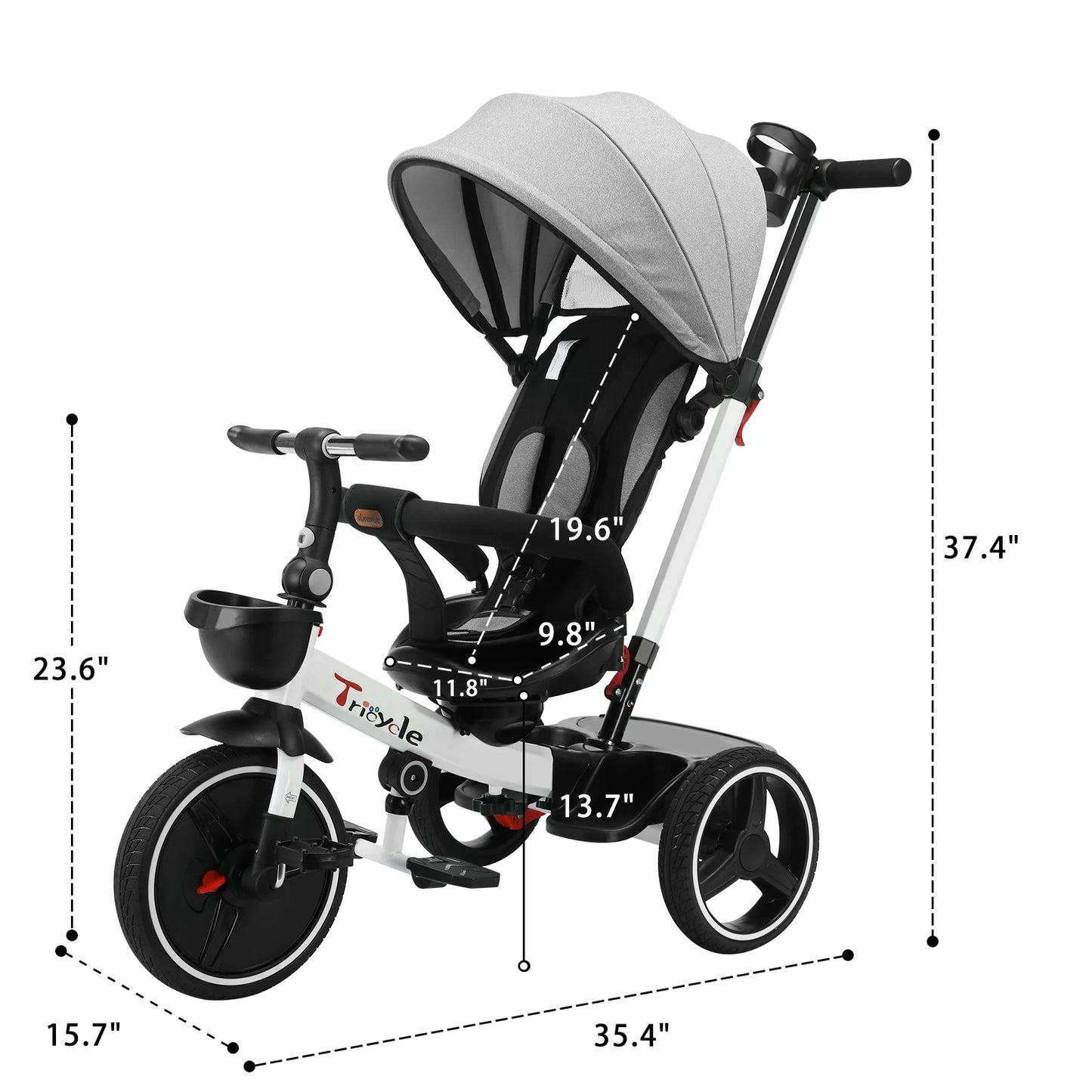 6-in-1 Baby Loopfiets & Driewieler