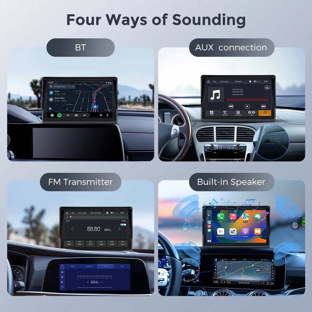 7-inch Draadloze CarPlay & Android Auto Autoradio