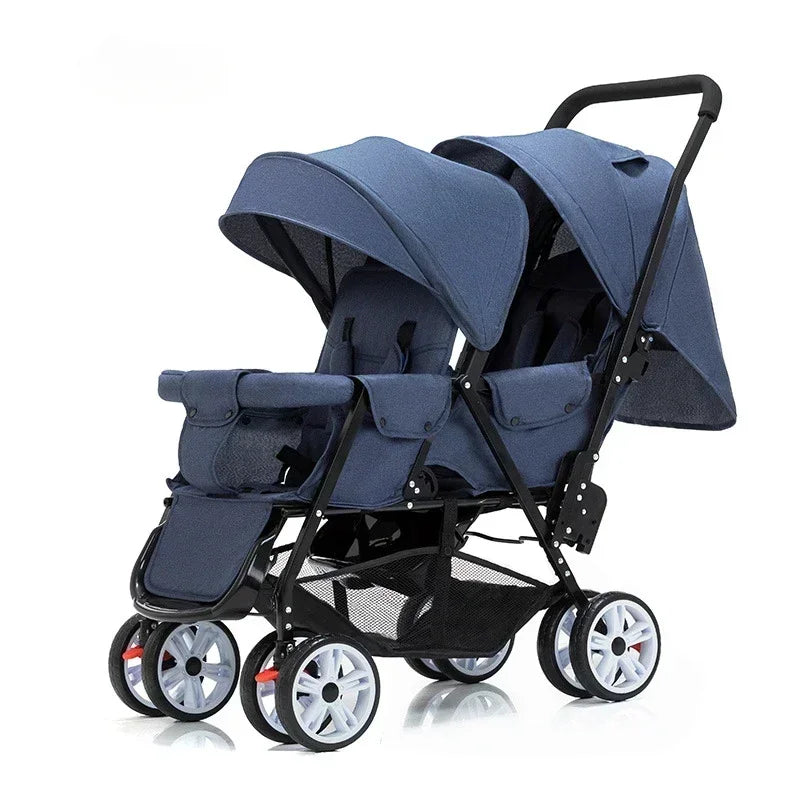 Lichte Dubbele Buggy met Twee Stoelen
