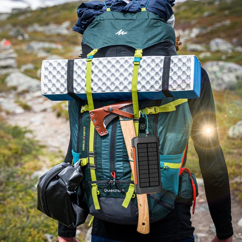 20000mAh Solar Powerbank - Je Altijd Opladende Outdoor Redder