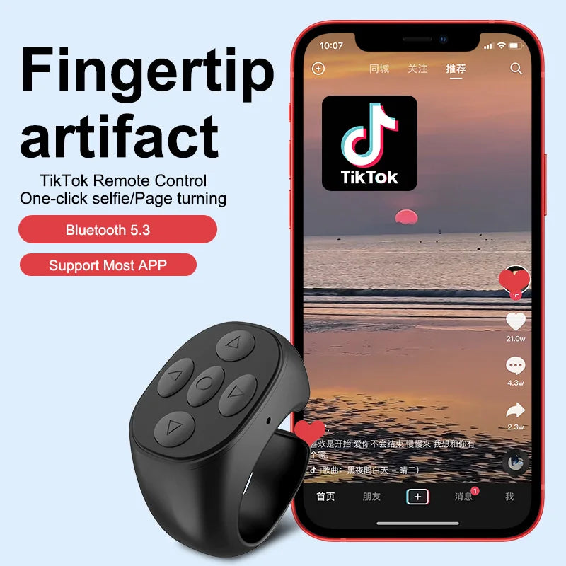2025 TikTok Remote Control Ring