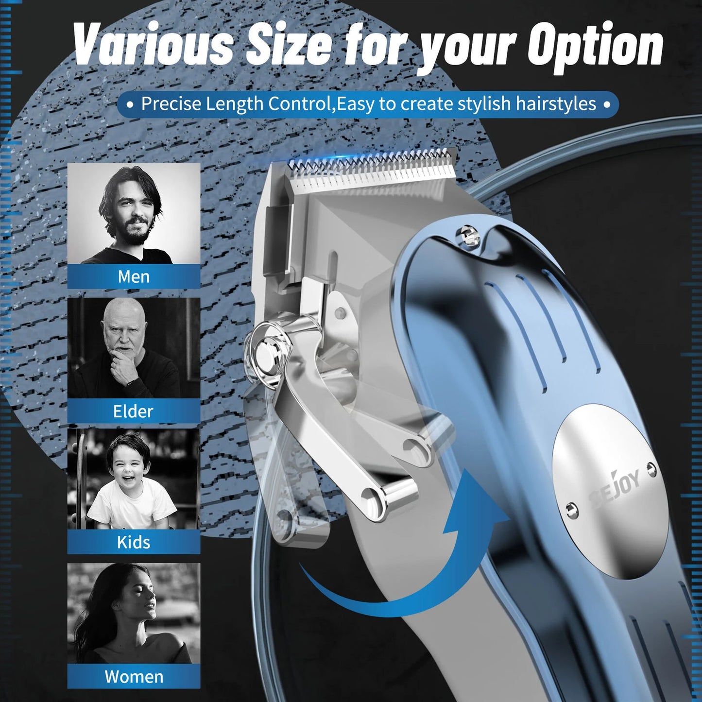 SEJOY Master Pro/Premium Barber Kit (All-in-One Trimmer Set)