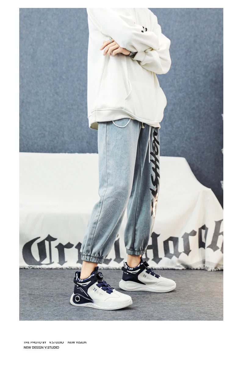 Moderne Herensneakers met Draaibare Sluiting