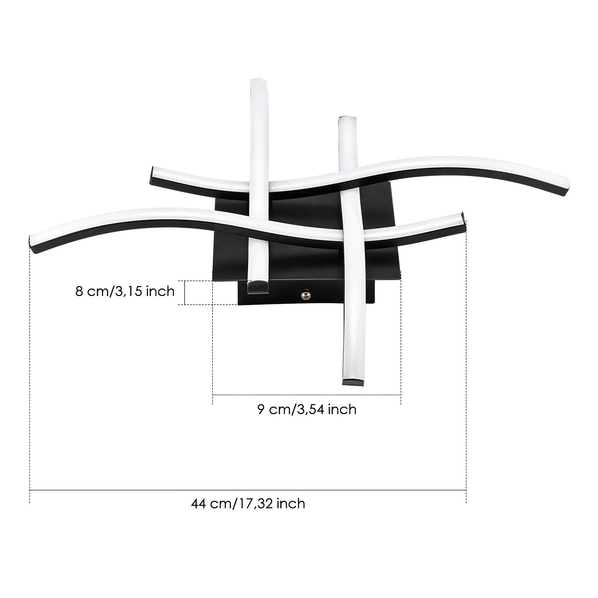 Moderne 4-Flammige LED-Deckenleuchte