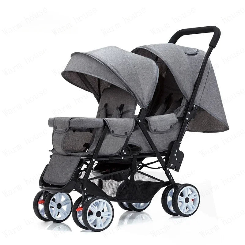 Lichte Dubbele Buggy met Twee Stoelen
