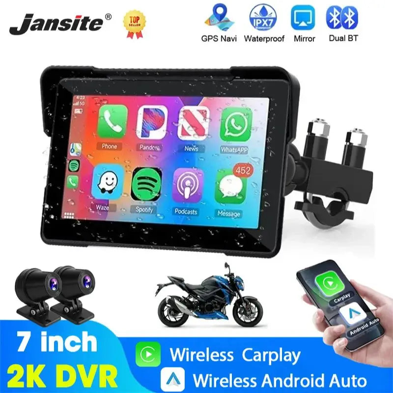 5/7-inch Motor Navigatiesysteem - Draadloos CarPlay & Android Auto