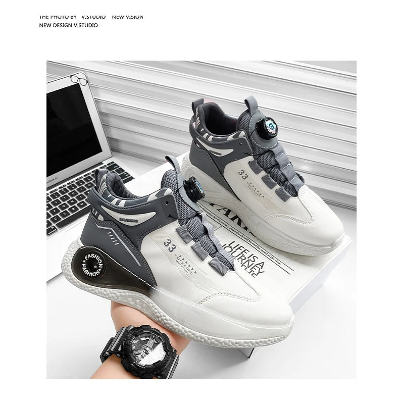 Moderne Herensneakers met Draaibare Sluiting