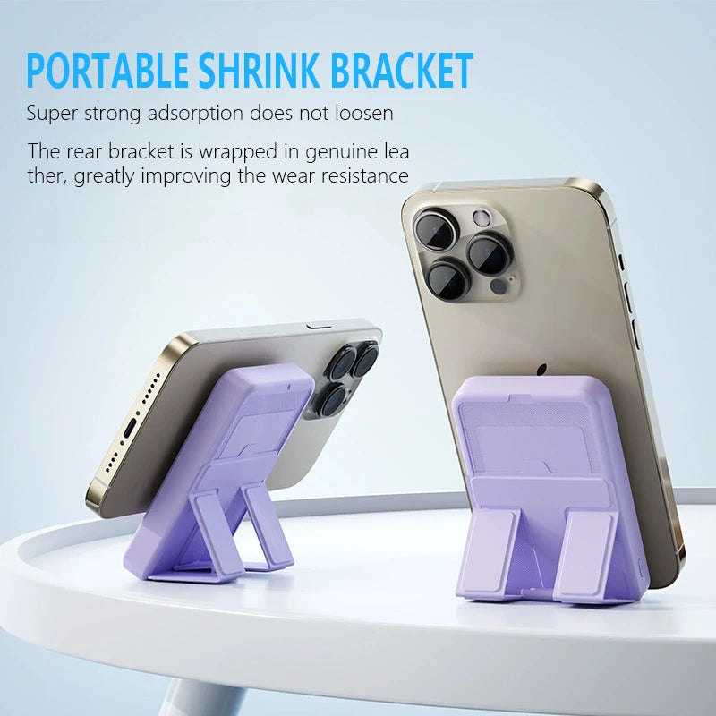 Draadloze Powerbank met Snel Laden en Handig Standaard