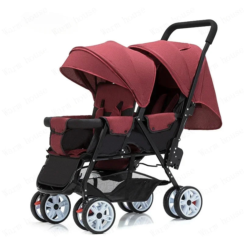 Lichte Dubbele Buggy met Twee Stoelen