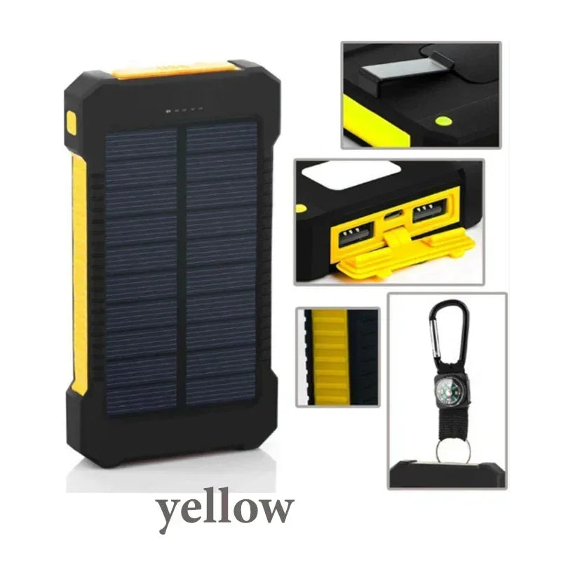 20000mAh Solar Powerbank - Je Altijd Opladende Outdoor Redder