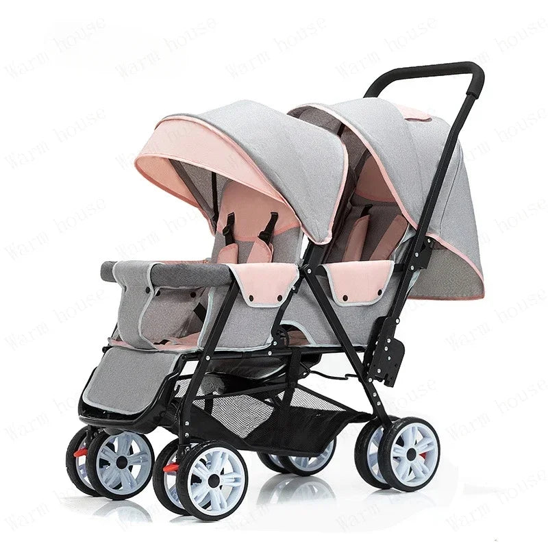 Lichte Dubbele Buggy met Twee Stoelen