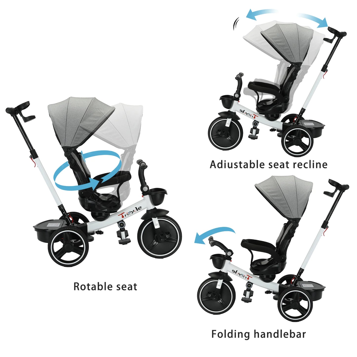 6-in-1 Baby Loopfiets & Driewieler
