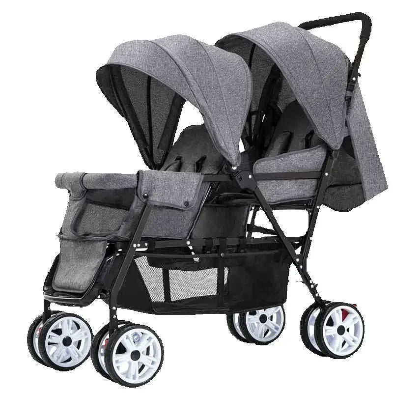 Lichte Dubbele Buggy met Twee Stoelen