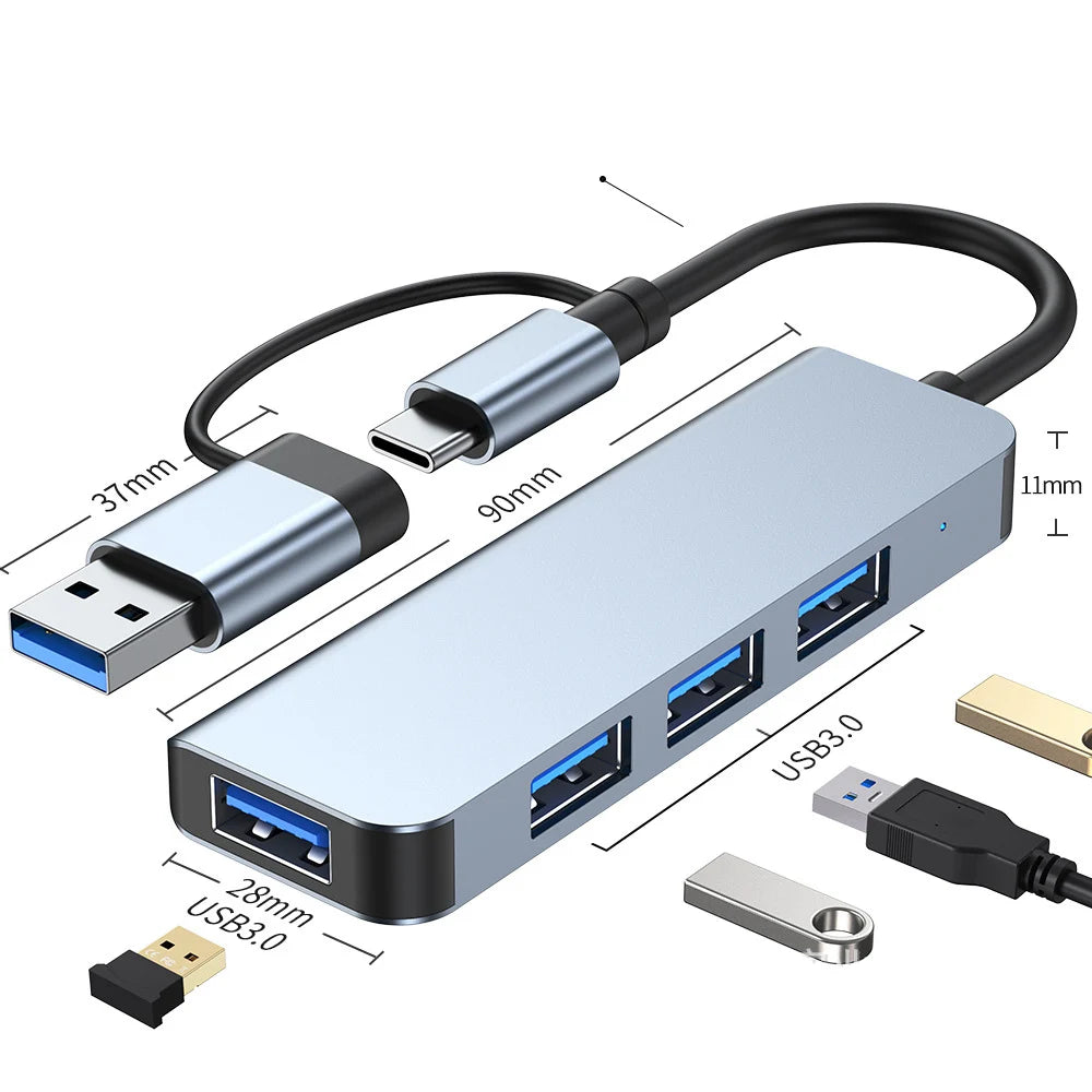 8-in-1 USB-C Hub: Snel, Handig & Alles-in-Één!