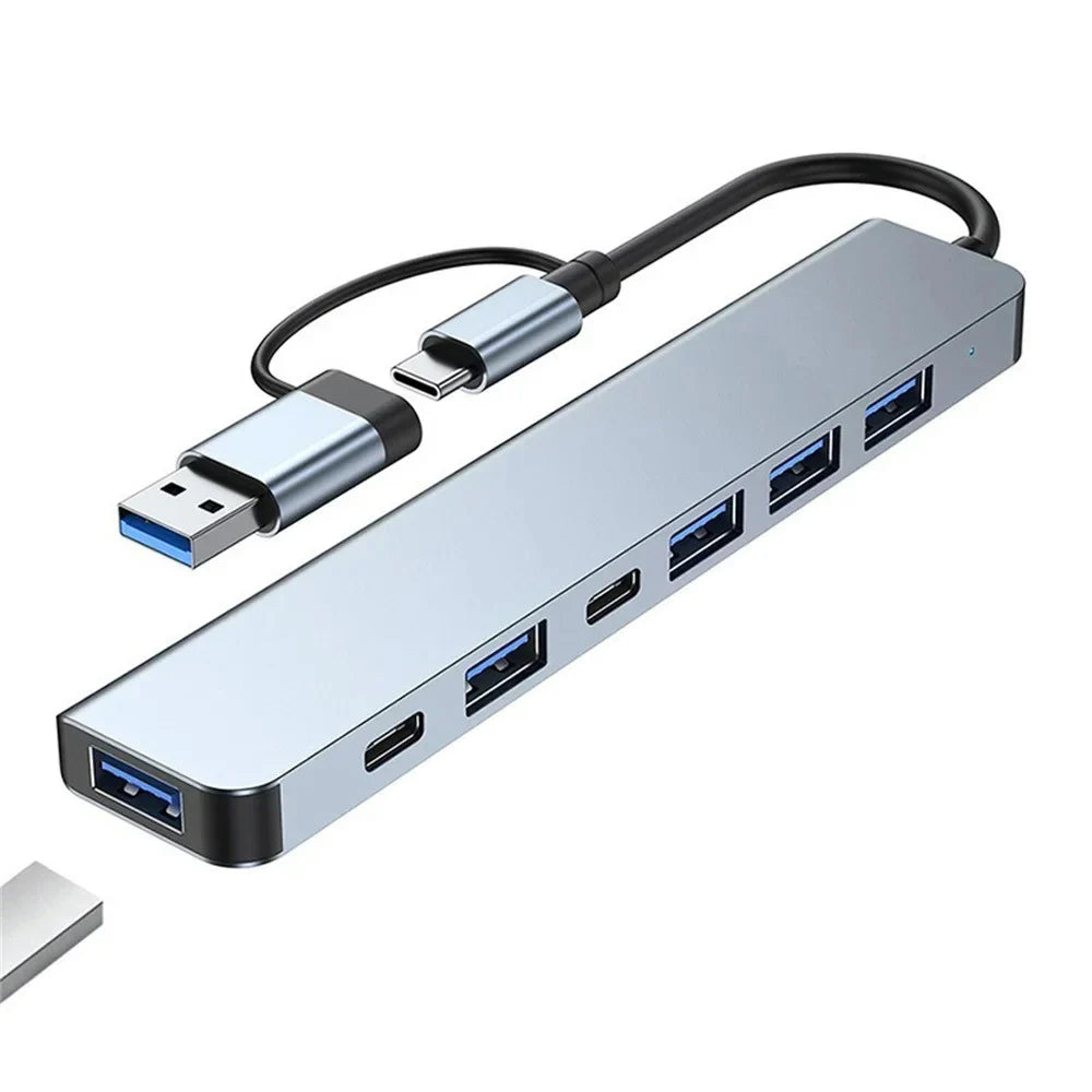 8-in-1 USB-C Hub: Snel, Handig & Alles-in-Één!