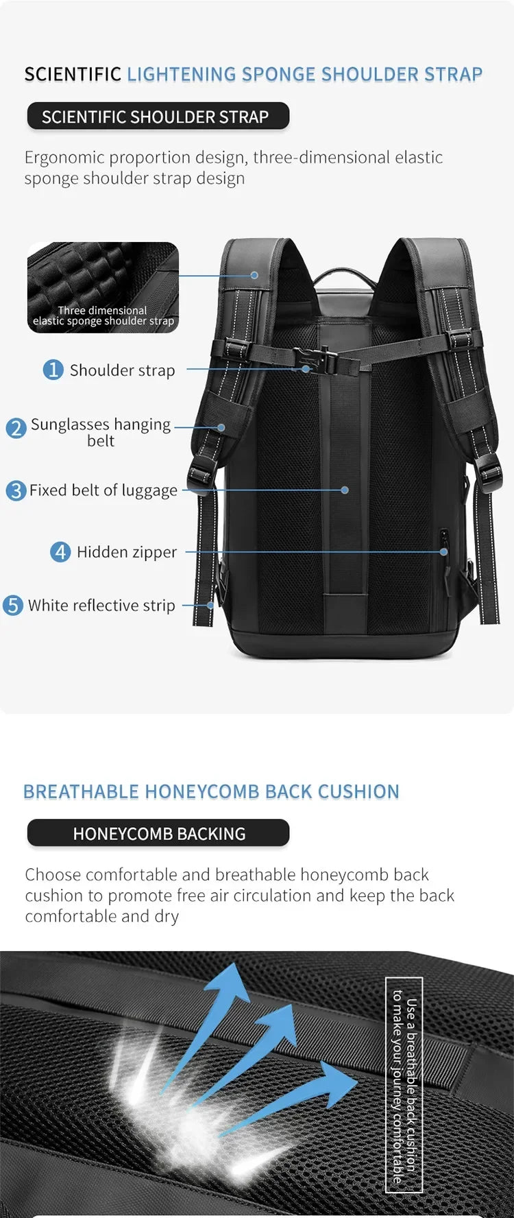 60L Vacuum Compressie Rugzak