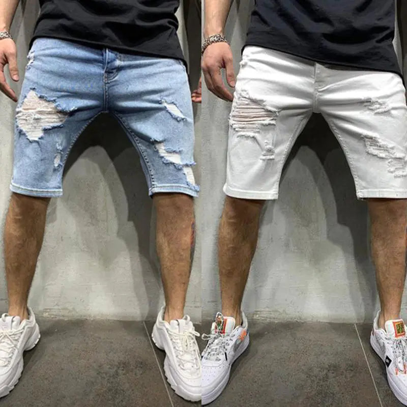 Stoere Slim Fit Denim met Gaten