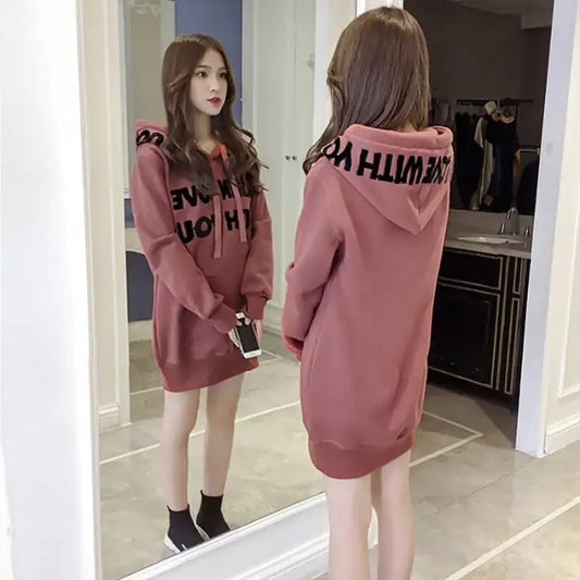 Luxe Plus Velvet Dikke Lange Coat