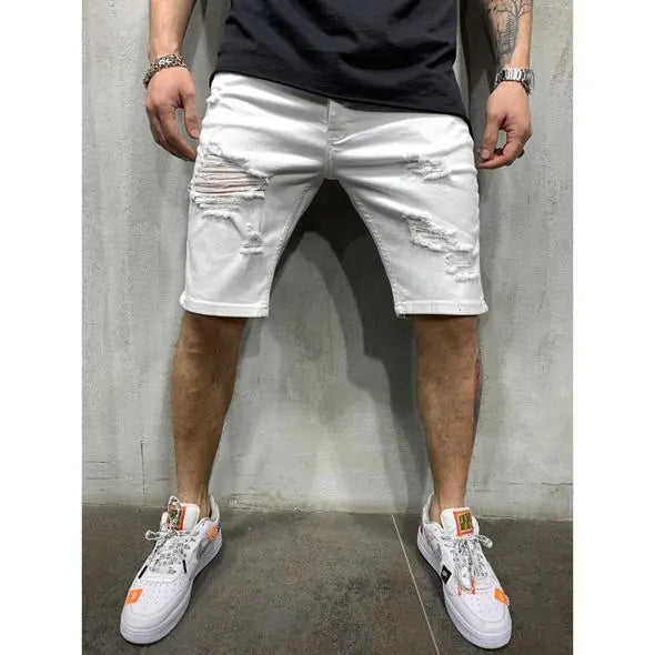 Stoere Slim Fit Denim met Gaten