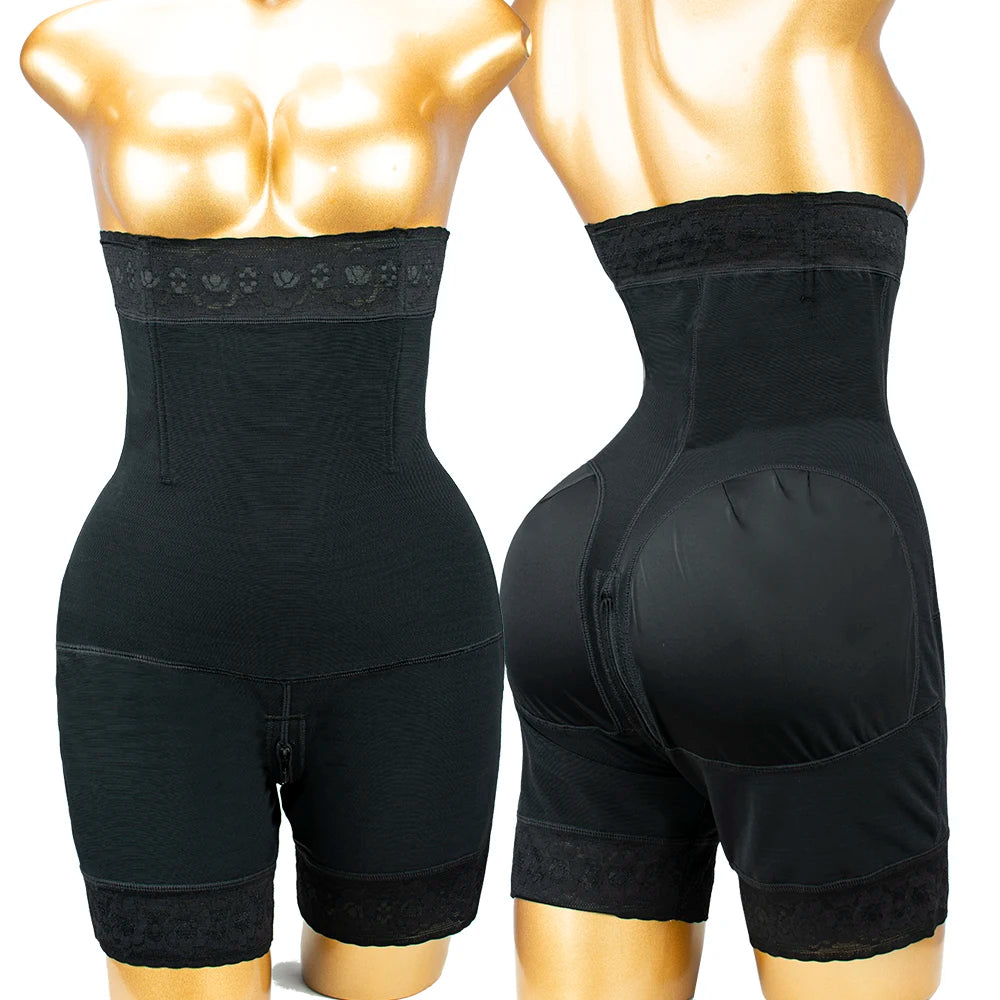 High-Compression Crotchless Shapewear Shorts