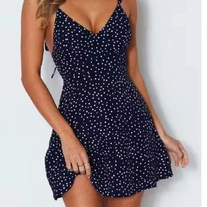 Strak Polkadot Zomerjurkje