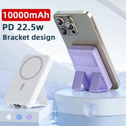 Draadloze Powerbank met Snel Laden en Handig Standaard