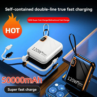Ultieme 50.000mAh Powerbank – Razendsnel Opladen, Overal & Altijd!